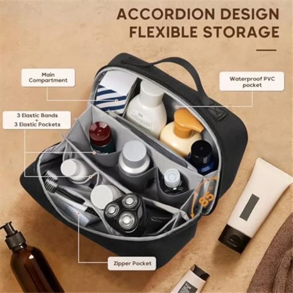 Toiletry Bag for Men,Mens Travel Toiletry Organizer,Men's Travel